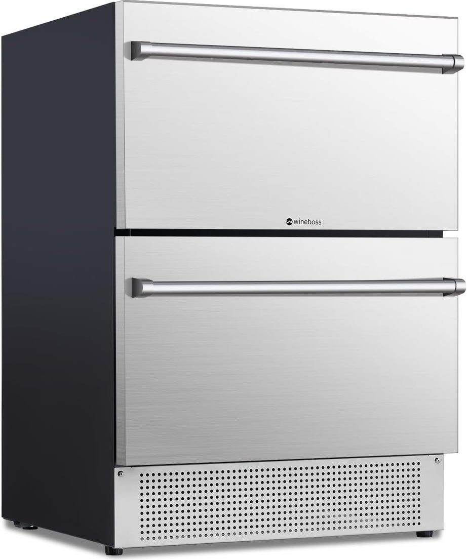 WINEBOSS 24 inch Beverage Refrigerator Under Counter